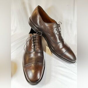 Allen Edmonds Fifth Avenue Men's Brown Leather Oxford Shoes size 16